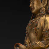 Exzellente feuervergoldete Bronze des Amitayus - photo 13