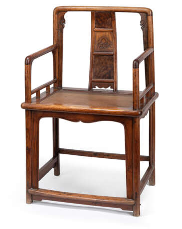 Feiner Stuhl aus 'huanghuali' und Wurzelholz - photo 1