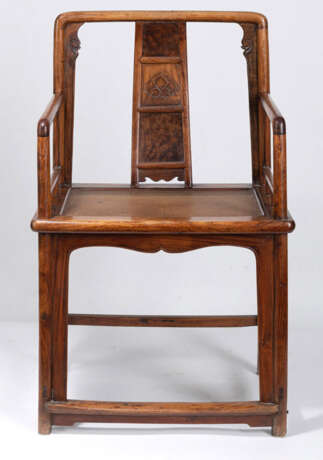 Feiner Stuhl aus 'huanghuali' und Wurzelholz - photo 2