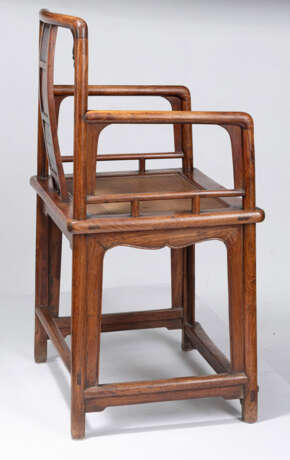 Feiner Stuhl aus 'huanghuali' und Wurzelholz - photo 8