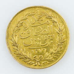 Tunesien (Tunis)/Gold - 100 Riyal (Piaster) 1859
