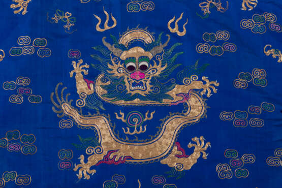 Blaues besticktes Drachengewand (jifu) - photo 9
