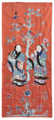 Behang mit zwei Unsterblichen "He-He Er Xian"