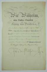 Preussen : Roter Adler Orden, 3. Klasse mit Schleife und Schwertern am Ring Urkunde.