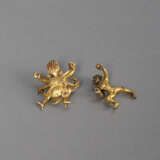Zwei feuervergoldete Miniaturbronzen des Mahakala und einer Gefährtin - Foto 3