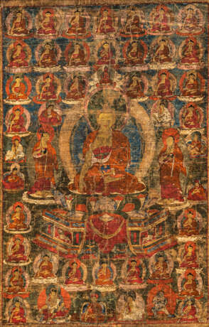 Thangka mit Darstellung des Buddha Amitabha - photo 1