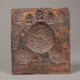 Reliefthangka aus Kupfer mit zentralem Mandala - Foto 2