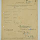 Antrag auf Verleihung des Infanterie-Sturmabzeichen für einen SS-Rottenführer des SS-Totenkopf-Infanterie-Regiment 3. - photo 1