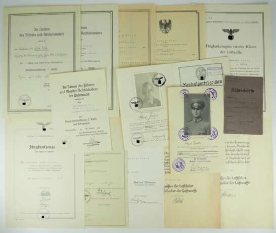 Dokumentennachlass eines Technischen Oberinspektors der Luftwaffe der Ln. Stelle Fl.H. Kdtr. Schiphol. - photo 1