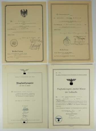 Dokumentennachlass eines Technischen Oberinspektors der Luftwaffe der Ln. Stelle Fl.H. Kdtr. Schiphol. - Foto 2