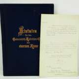 Österreich : Kaiserlicher Orden der Eisernen Krone, Verleihungsschreiben für den Kommandeur des k.u.k. Ulanenregiment Graf Paar Nr. 13. - фото 1