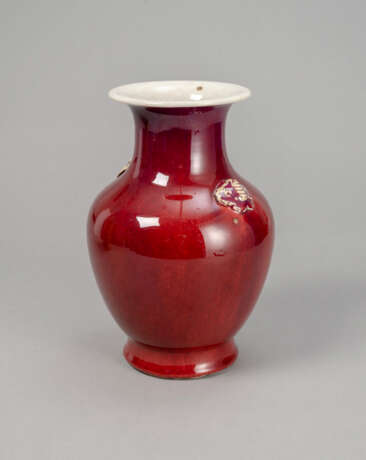 Balusterförmige Vase mit Flambé-Glasur - photo 3