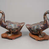 Paar Cloisonné-Enten - photo 2