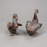 Paar Cloisonné-Enten - photo 3