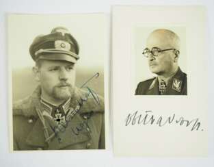 Ritterkreuzträger des Eisernen Kreuezs - Autographen.