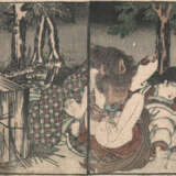 Sammlung von Buchseiten mit 'Shunga'-Szenen von diversen Künstlern - фото 9