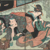 Sammlung von Buchseiten mit 'Shunga'-Szenen von diversen Künstlern - photo 10