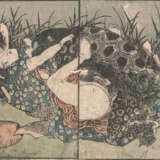 Sammlung von Buchseiten mit 'Shunga'-Szenen von diversen Künstlern - фото 11