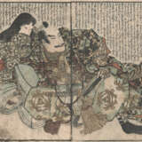 Sammlung von Buchseiten mit 'Shunga'-Szenen von diversen Künstlern - фото 16