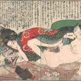 Sammlung von Buchseiten mit 'Shunga'-Szenen von diversen Künstlern - фото 22