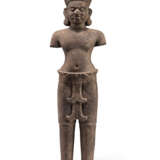Bedeutende Skulptur eines Dvarapala aus Sandstein - Foto 1