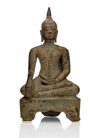 Bronze des Buddha Shakyamuni im Meditationssitz - photo 1