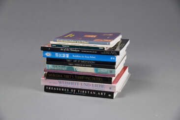 Kunst und Skulpturen aus Tibet, Himalaya, 13 Bände, u.a. W. Zwalf, F. Sierksma, Marylin M. Rhie, Robert Thurman