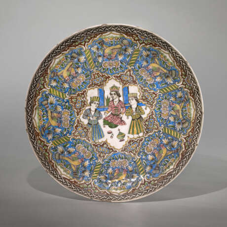 Qajarischer Keramikteller - фото 1