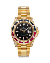ROLEX, REF. 116758SR, GMT-MASTER II, “SARU”, A VERY FINE AND RARE 18K YELLOW GOLD, DIAMOND, AND GEM-SET GMT WRISTWATCH WITH DATE
