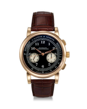 A. LANGE & SOHNE , REF. 401.031, 1815, A VERY FINE AND RARE 18K ROSE GOLD FLYBACK CHRONOGRAPH WRISTWATCH - Foto 1