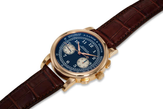 A. LANGE & SOHNE , REF. 401.031, 1815, A VERY FINE AND RARE 18K ROSE GOLD FLYBACK CHRONOGRAPH WRISTWATCH - фото 2