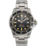 ROLEX, REF. 1665, SEA-DWELLER, “DOUBLE RED”, A FINE STEEL DIVER’S WRISTWATCH WITH DATE - Foto 1