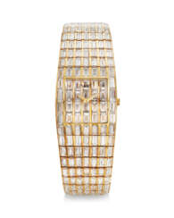 PIAGET, REF. 91322, GALAXY, A VERY FINE AND IMPRESSIVE 18K YELLOW GOLD AND DIAMOND-SET BRACELET WATCH