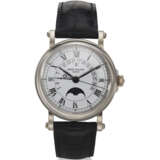 PATEK PHILIPPE, REF. 5059G-001, A FINE 18K WHITE GOLD PERPETUAL CALENDAR WRISTWATCH WITH RETROGRADE DATE AND MOON PHASES - Foto 1