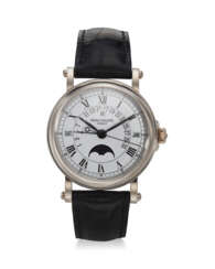 PATEK PHILIPPE, REF. 5059G-001, A FINE 18K WHITE GOLD PERPETUAL CALENDAR WRISTWATCH WITH RETROGRADE DATE AND MOON PHASES