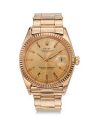 ROLEX, REF. 1601, DATEJUST, A VERY FINE AND RARE 18K PINK GOLD WRISTWATCH WITH DATE