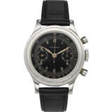 LONGINES, REF. 4974, “TRE TACCHE”, A VERY FINE AND RARE STEEL FLYBACK CHRONOGRAPH WRISTWATCH - Foto 1