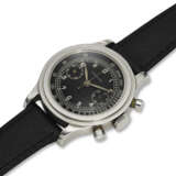 LONGINES, REF. 4974, “TRE TACCHE”, A VERY FINE AND RARE STEEL FLYBACK CHRONOGRAPH WRISTWATCH - фото 2