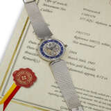 PATEK PHILIPPE, REF. 3897/2, A VERY FINE AND EXTREMELY RARE 18K WHITE GOLD AND DIAMOND-SET WRISTWATCH - photo 4