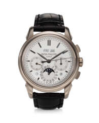 PATEK PHILIPPE, REF. 5270G-001, A FINE 18K WHITE GOLD PERPETUAL CALENDAR CHRONOGRAPH WRISTWATCH WITH MOON PHASES, LEAP YEAR, AND DAY/NIGHT INDICATOR