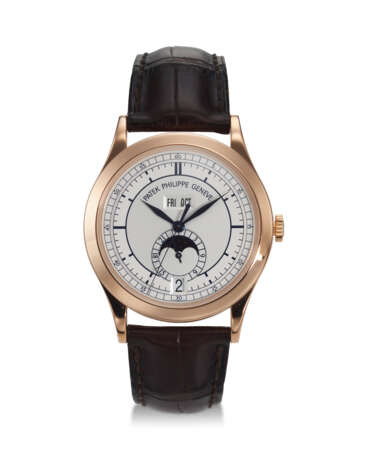 PATEK PHILIPPE, REF. 5396R-001, A FINE 18K ROSE GOLD ANNUAL CALENDAR WRISTWATCH WITH MOON PHASES AND 24 HOUR INDICATOR - Foto 1