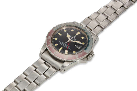 ROLEX, REF. 1675, GMT-MASTER, “PEPSI”, A FINE STEEL GMT WRISTWATCH WITH DATE - фото 2