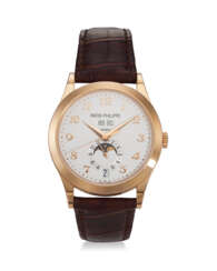PATEK PHILIPPE, REF. 5396R-012, A FINE 18K ROSE GOLD ANNUAL CALENDAR WRISTWATCH WITH MOON PHASES AND 24 HOUR INDICATOR