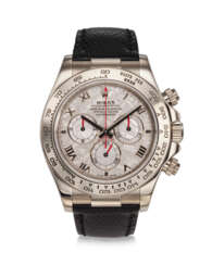 ROLEX, REF. 116519, DAYTONA, A VERY FINE 18K WHITE GOLD CHRONOGRAPH WRISTWATCH WITH METEORITE DIAL
