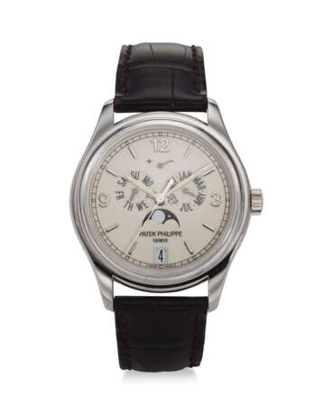 PATEK PHILIPPE, REF. 5146G-001, A FINE 18K WHITE GOLD ANNUAL CALENDAR WRISTWATCH WITH MOON PHASES AND POWER RESERVE - Foto 2