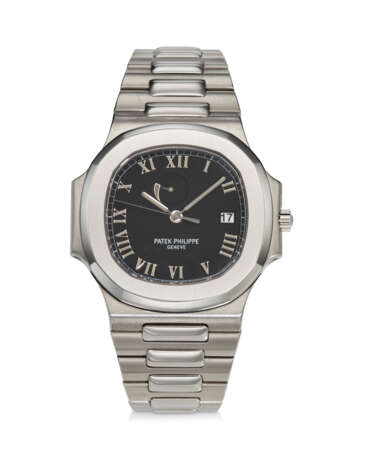 PATEK PHILIPPE, REF. 3710/1A-001, NAUTILUS, “COMET”, A FINE AND RARE STEEL BRACELET WATCH WITH POWER RESERVE AND DATE - Foto 1