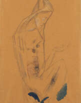 HEINRICH NAUEN SKIZZE EINER SITZENDEN FIGUR