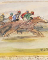 HANS VON FABER DU FAUR 'DAS RENNEN / 9 REITER' (1937)