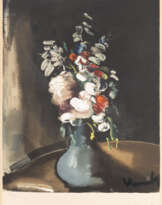 MAURICE DE VLAMINCK PAAR GRAFIKEN ('LES ROSES POMPON' / 'BOUQUET DE FLEURS')