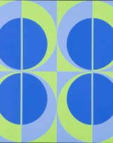 KONKRETE KUNST KOMPOSITION GRÜN-BLAU (1973)